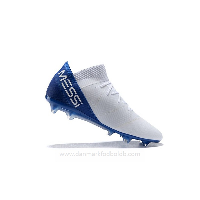 Adidas Nemeziz 18.1 FG Fodboldstøvler Herre – Hvid Blå